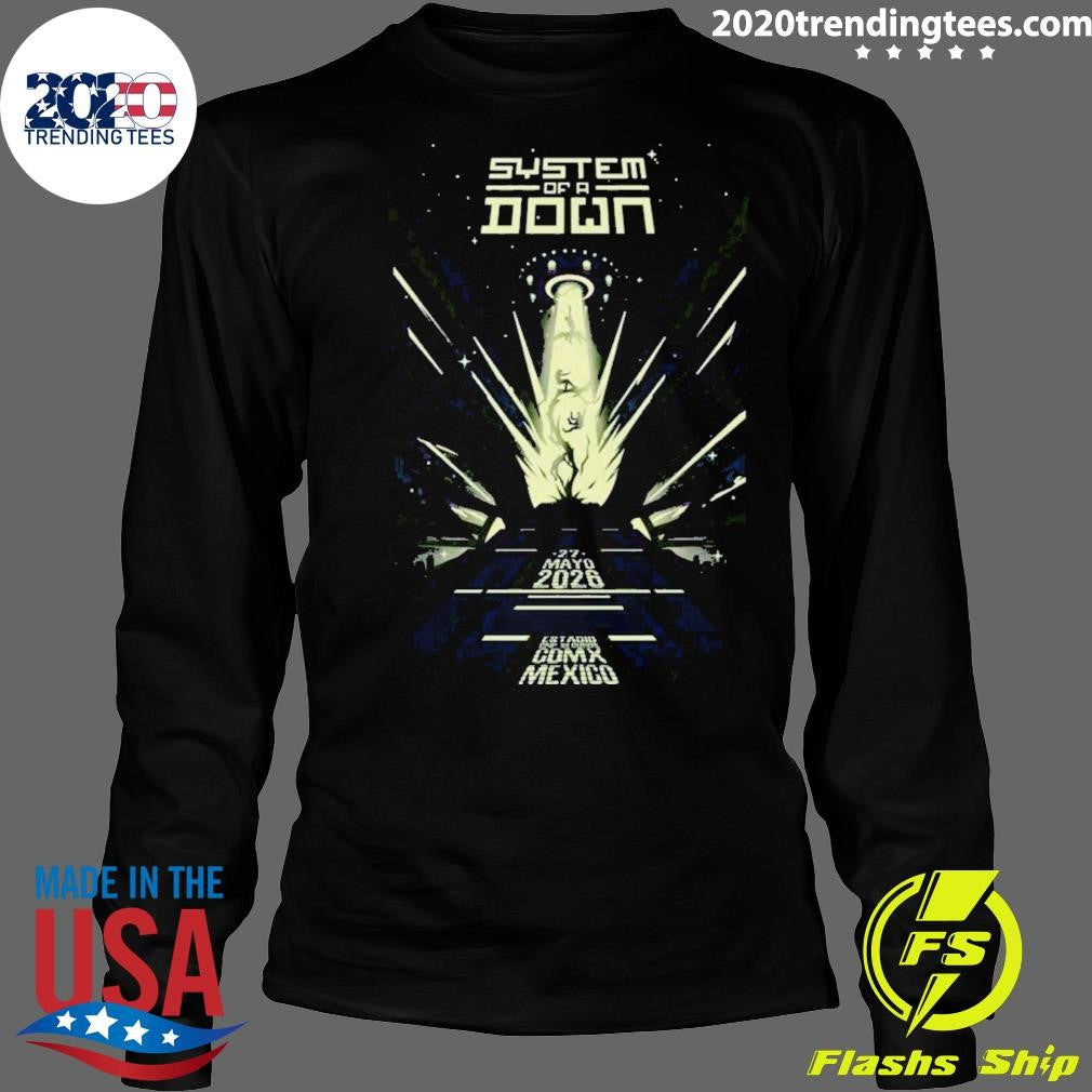 System Of A Down Cdmx Mexico Tour May 27 2026 Poster Shirt
