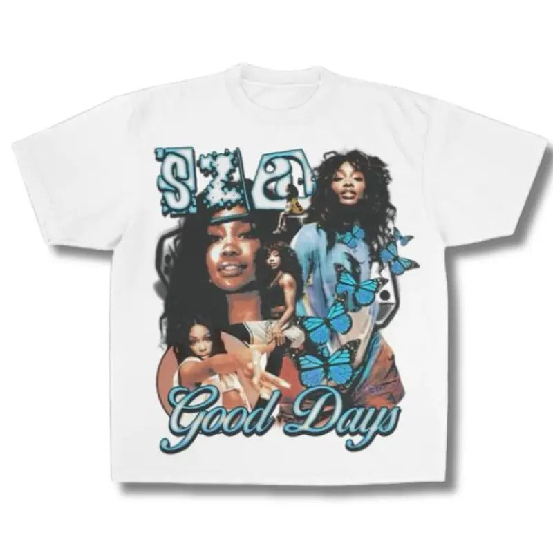 Sza Good Days Rap Graphics Tee, Sweatshirt, Hoodie Gift For Women Top Womenswear Underwear Humen Lady Comfort | PureTeeCo.com