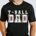 T-Ball Dad Shirt for Men Sports Dad Game Day Father's Day Gift Unisex Premium 100% Cotton Hoodie, Sweatshirt | PureTeeCo.com