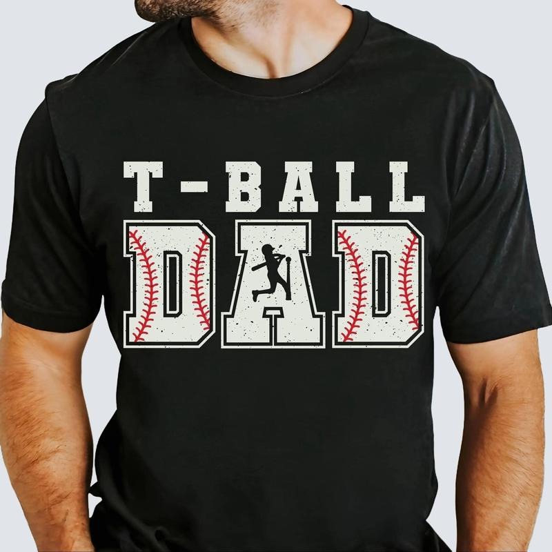 T-Ball Dad Shirt for Men Sports Dad Game Day Father's Day Gift Unisex Premium 100% Cotton Hoodie, Sweatshirt | PureTeeCo.com