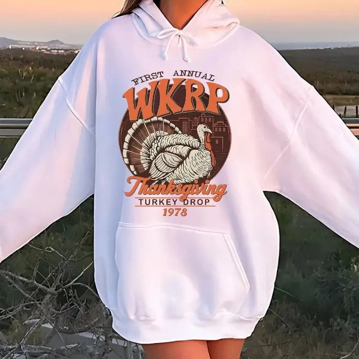 First Annual WKRP Thanksgiving Turkey Drop 1978 Hoodie/Sweatshirt/T-Shirt, For Men and Women