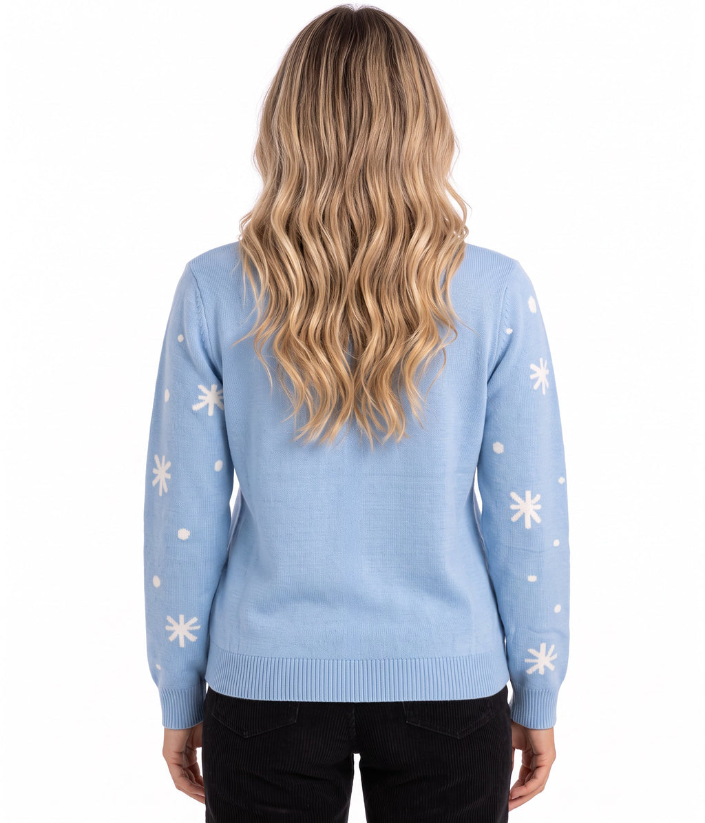 Women's Snowball Fight Game Ugly Christmas Sweater