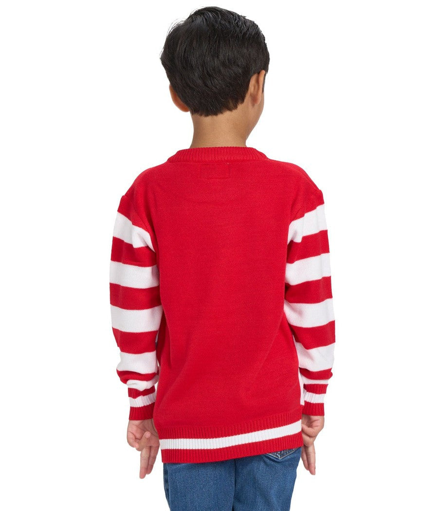Boy's Santa's Close Up Ugly Christmas Sweater