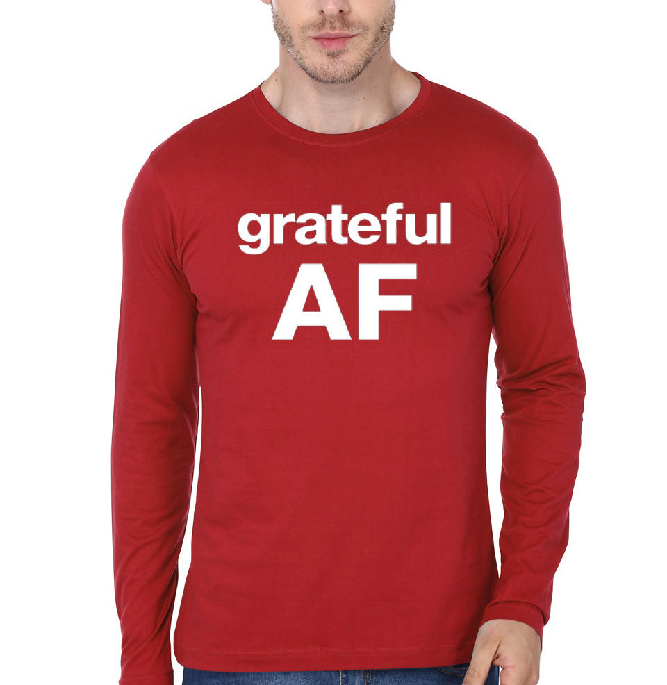 Sobriety and Recovery â€“ Grateful AF Full Sleeve T-Shirt Hoodie, Sweatshirt | PureTeeCo.com