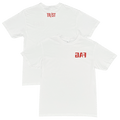 Performance F** Short Sleeve White T-Shirt Hoodie, Sweatshirt | PureTeeCo.com (Image 1)