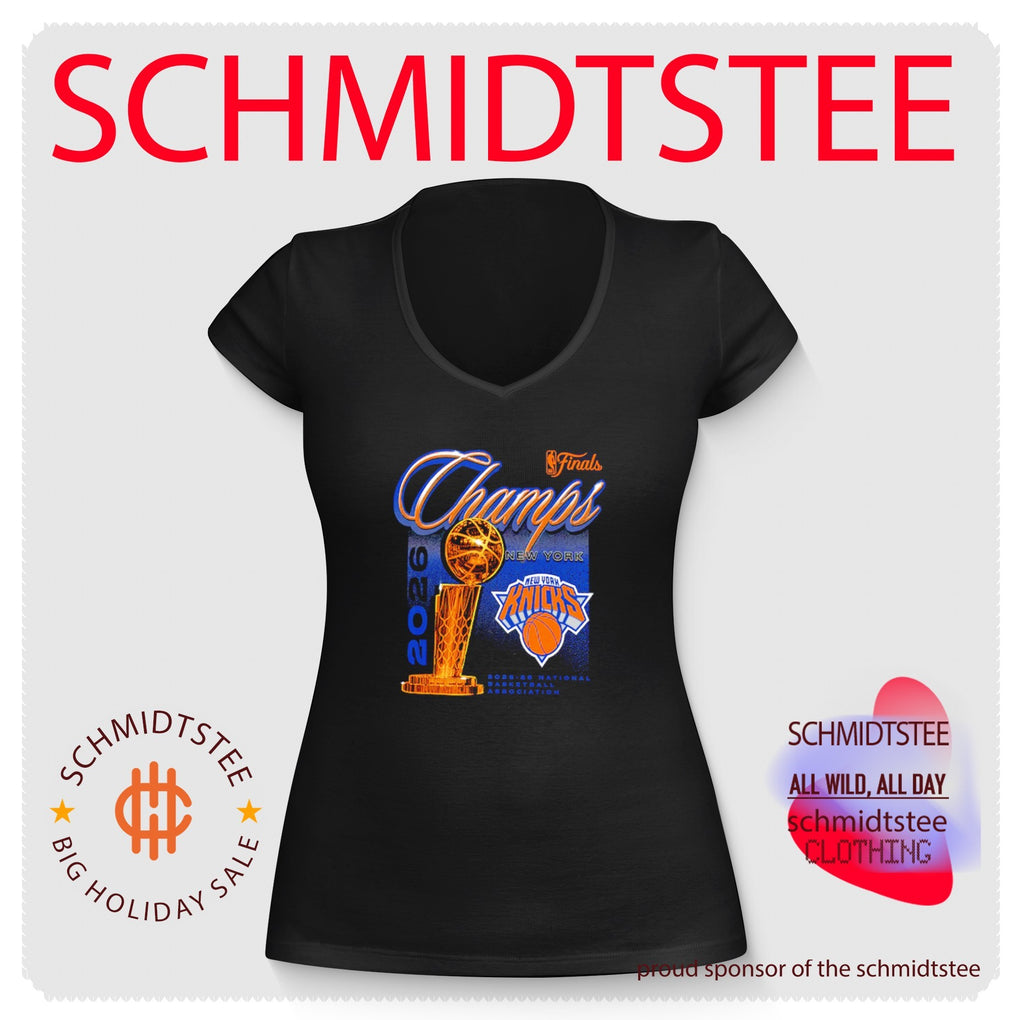 New York Knicks 2026 NBA Finals Champions Trophy T-Shirt
