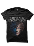 I Drink And I Know Things Tyrion Lannister Black T-Shirt Hoodie, Sweatshirt | PureTeeCo.com