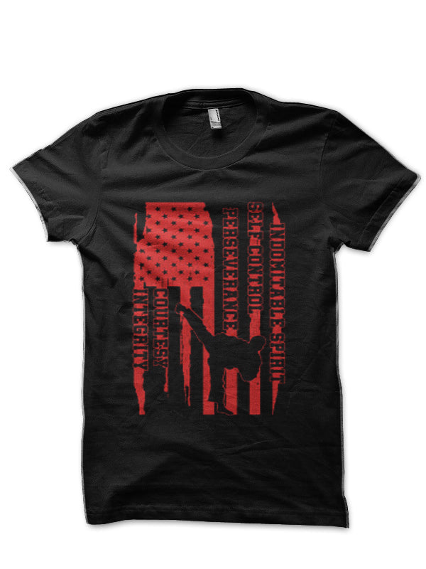 USA Flag American Taekwondo Korean Martial Artist Gift T-Shirt Hoodie, Sweatshirt | PureTeeCo.com