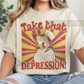 Take That Depression Duck T-Shirt, TAKE THAT DEPRESSION T-Shirt, Hazbin Hotel, Lucifer, Hazbin Hotel Fan Art, Depression...