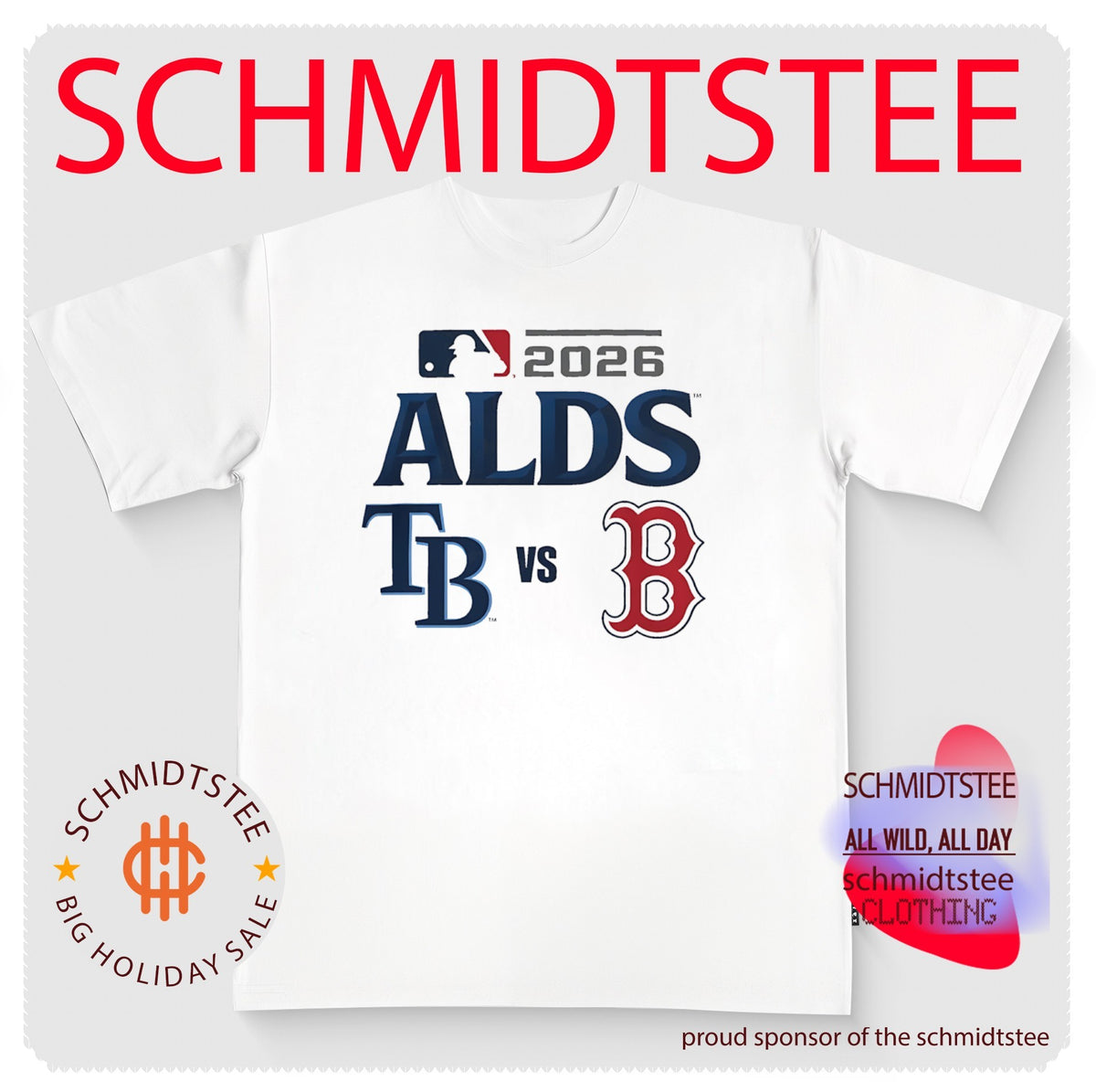 Tampa Bay Rays vs. Boston Red Sox 2026 American League Division Series shirt