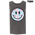 Tank Top - Blue Bows USA Happy Face Comfort Colors Tank Top 'NLB' T-Shirts, Hoodie, Sweatshirt | PureTeeCo.com