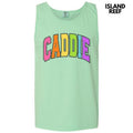 Tank Top - Caddie Varsity Letter Comfort Colors Tank Top 'NLB' T-Shirts, Hoodie, Sweatshirt | PureTeeCo.com