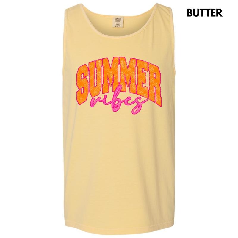 Tank Top - Energetic Summer Vibes Comfort Colors Tank Top 'NLB' T-Shirts, Hoodie, Sweatshirt | PureTeeCo.com