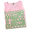 Tank Top - Green Margs & Queso PUFF Comfort Colors Tank Top T-Shirts, Hoodie, Sweatshirt | PureTeeCo.com