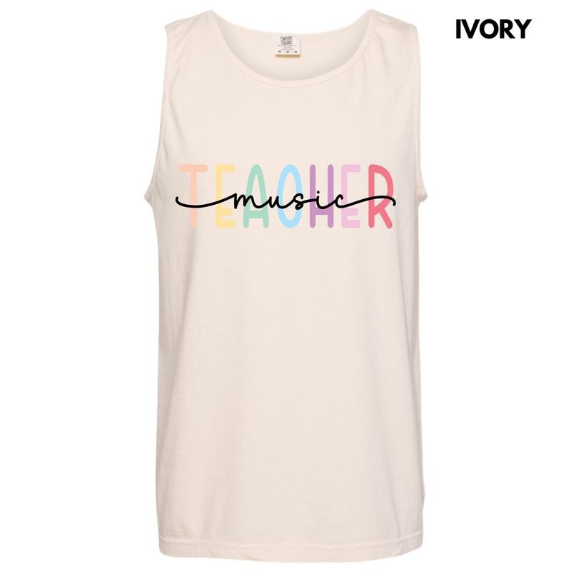 Tank Top - Music Teacher Comfort Colors Tank Top 'NLB' T-Shirts, Hoodie, Sweatshirt | PureTeeCo.com