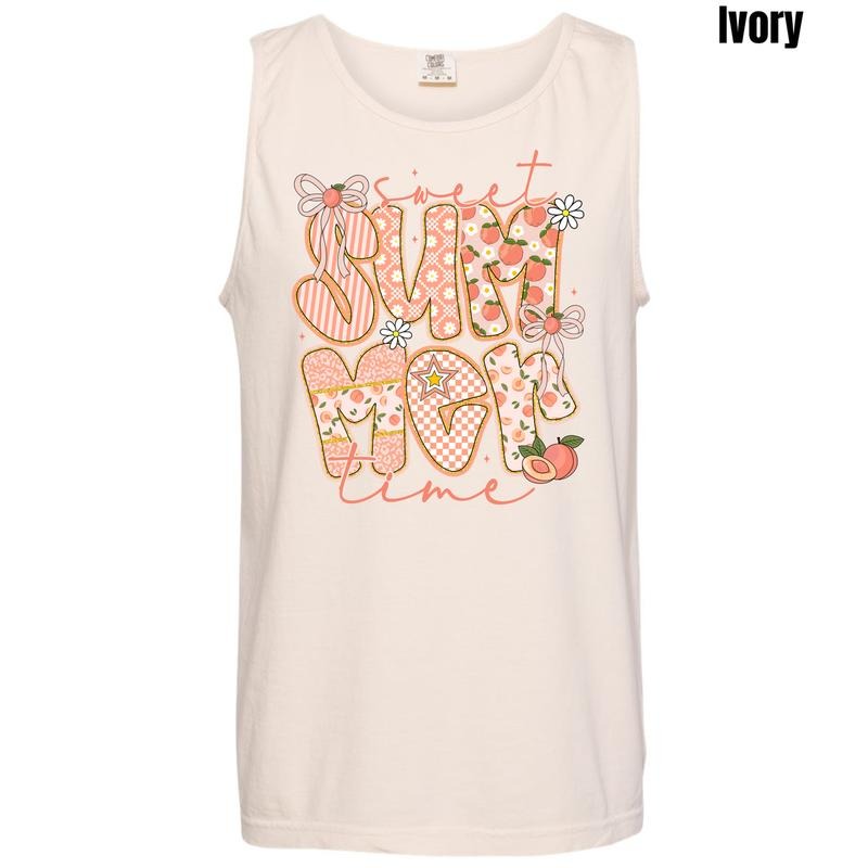 Tank Top - Peachy Summer Time Comfort Colors Tank Top 'NLB' T-Shirts, Hoodie, Sweatshirt | PureTeeCo.com
