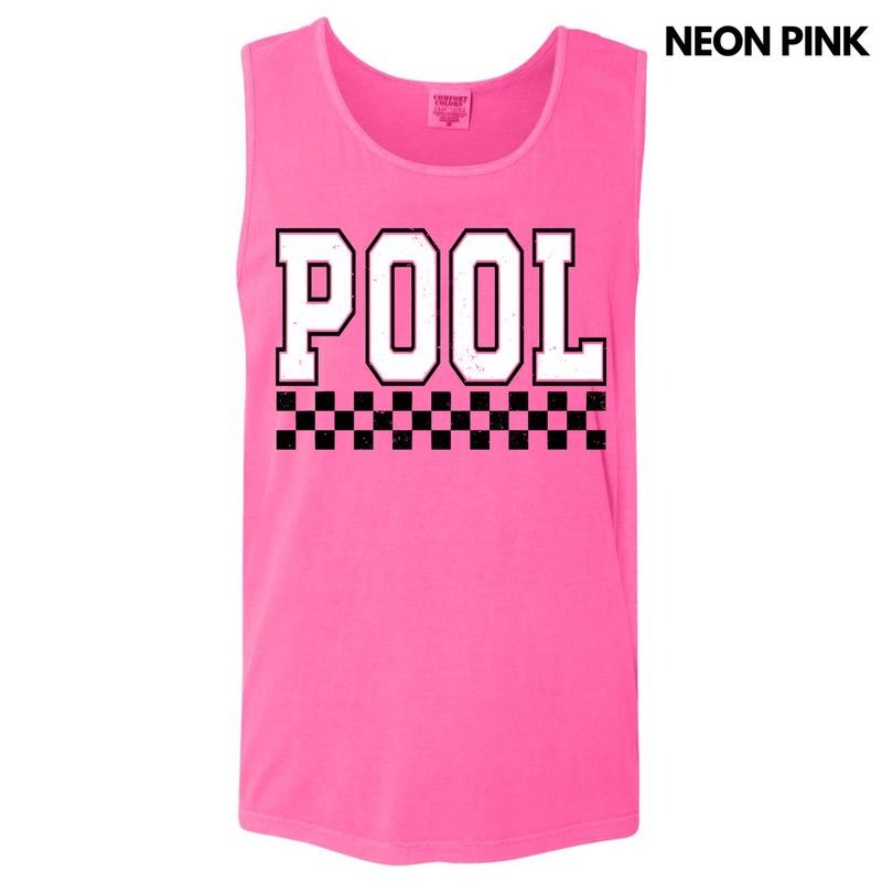 Tank Top - Pool Varsity Checkered Comfort Colors Tank Top 'NLB' T-Shirts, Hoodie, Sweatshirt | PureTeeCo.com