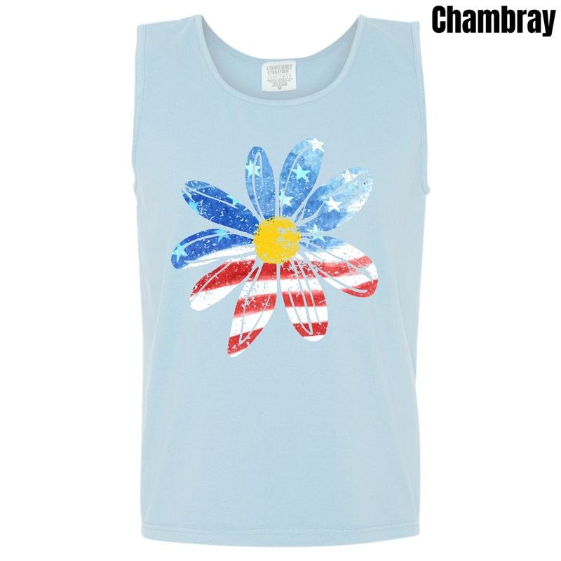 Tank Top - Red White & Bloom Comfort Colors Tank Top 'NLB' T-Shirts, Hoodie, Sweatshirt | PureTeeCo.com