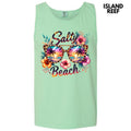 Tank Top - Salty Beach Sunglasses Comfort Colors Tank Top 'NLB' T-Shirts, Hoodie, Sweatshirt | PureTeeCo.com