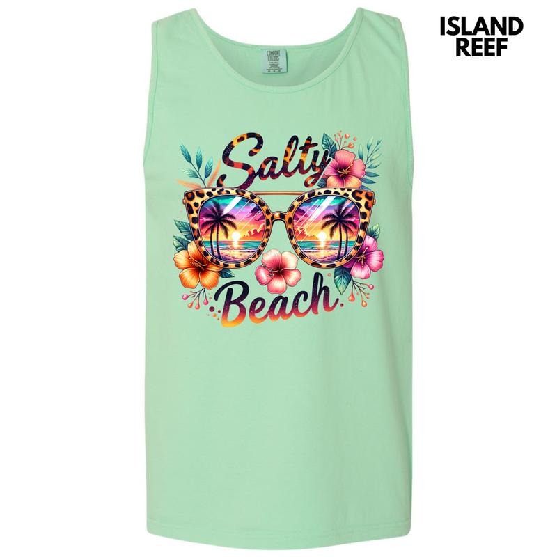 Tank Top - Salty Beach Sunglasses Comfort Colors Tank Top 'NLB' T-Shirts, Hoodie, Sweatshirt | PureTeeCo.com