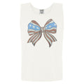 Tank Top - Spangled Patriotic Bow Comfort Colors Tank Top T-Shirts, Hoodie, Sweatshirt | PureTeeCo.com