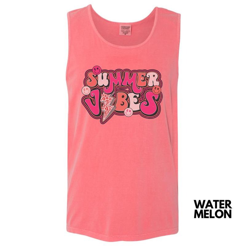 Tank Top - Summer Vibes Comfort Colors Tank Top 'NLB' T-Shirts, Hoodie, Sweatshirt | PureTeeCo.com