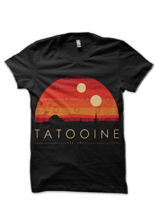 Tatooine Black T-Shirt Hoodie, Sweatshirt | PureTeeCo.com