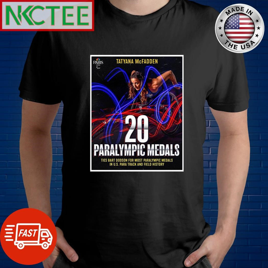 Tatyana McFadden 20x Paralympic medalist Paris Paralympics 2024 shirt