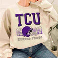 Tcu Horned Frogs Retro Helmet University College NCAA Football T-Shirt Unisex Sweatshirt Hoodie | PureTeeCo.com