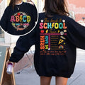 Teacher Tour 2024 Retro Back to School Shirt for Teachers, ABCD Teacher Shirts, First Day Of School Teacher...