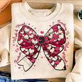 Teacher Valentine Coquette Bow Pencil Sweatshirt Valentine Teacher Heart Pencil , Valentines Day Teacher  , Retro Teacher...