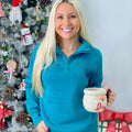 Teal Quarter Zip T-Shirts, Hoodie, Sweatshirt | PureTeeCo.com