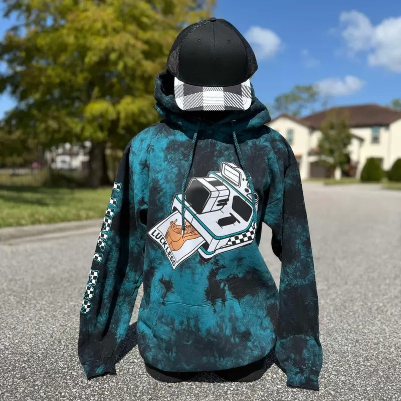 Snapshot Hoodie Black / Teal T-Shirts, Sweatshirt | PureTeeCo.com