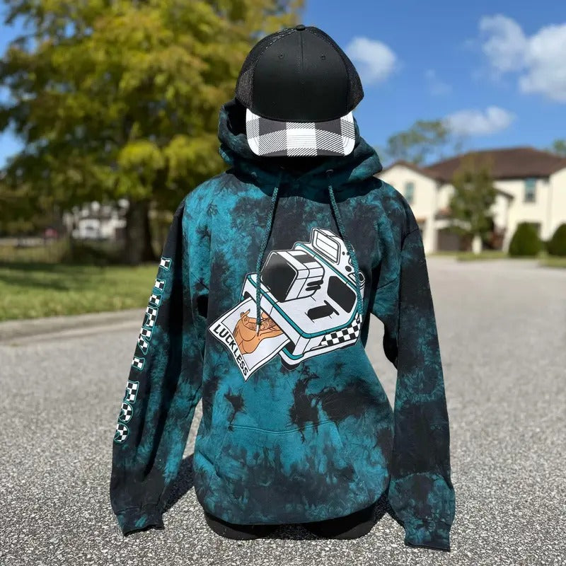 Snapshot Hoodie Black / Teal T-Shirts, Sweatshirt | PureTeeCo.com