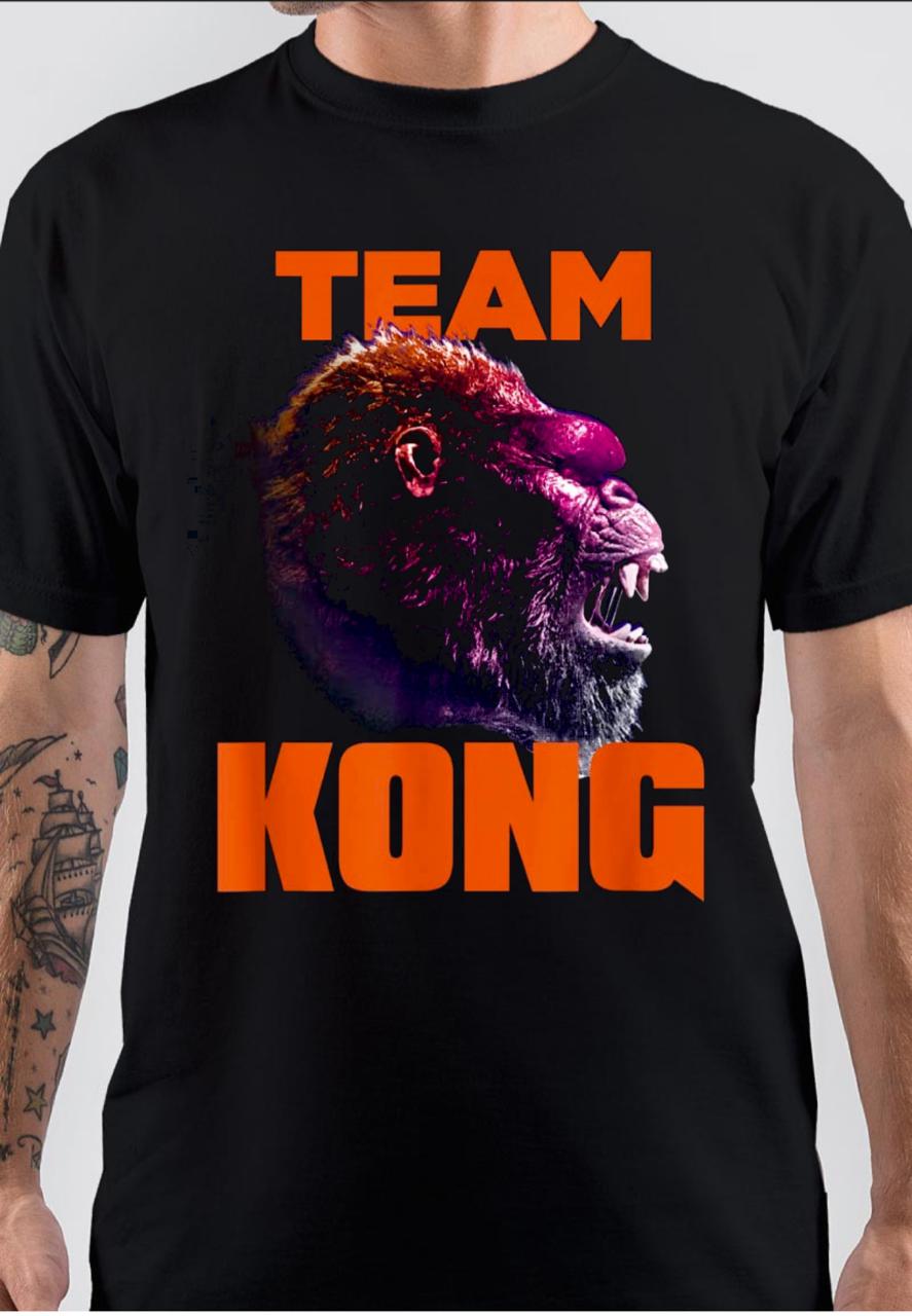 Team Kong Black T-Shirt Hoodie, Sweatshirt | PureTeeCo.com