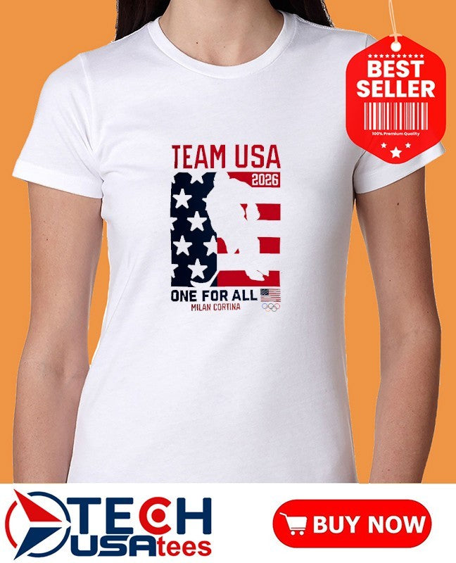 Team USA Hockey 2026 Winter Olympics One For All Heart of Gold shirt