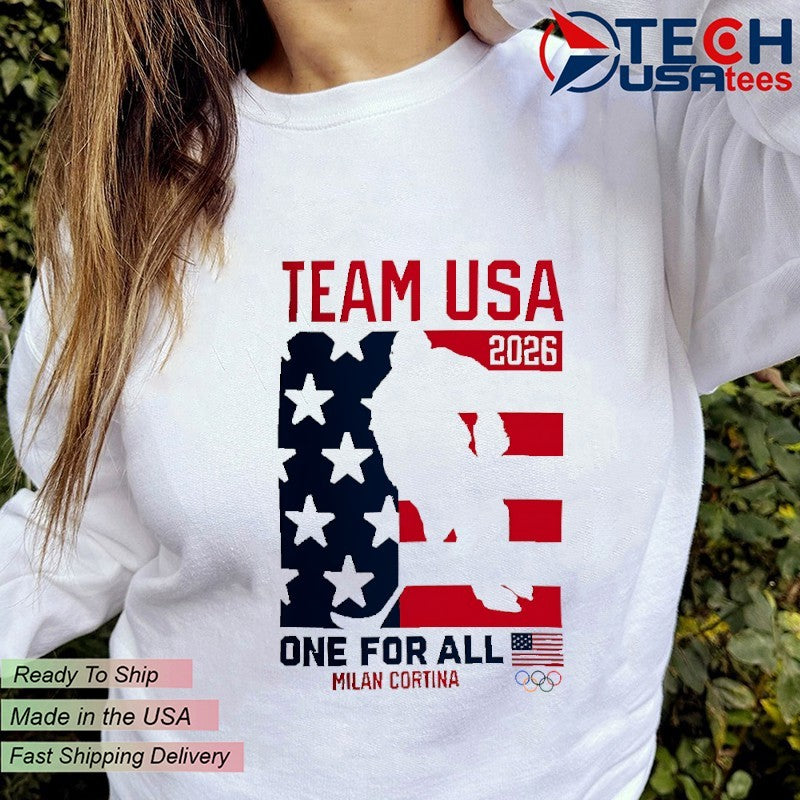 Team USA Hockey 2026 Winter Olympics One For All Heart of Gold shirt