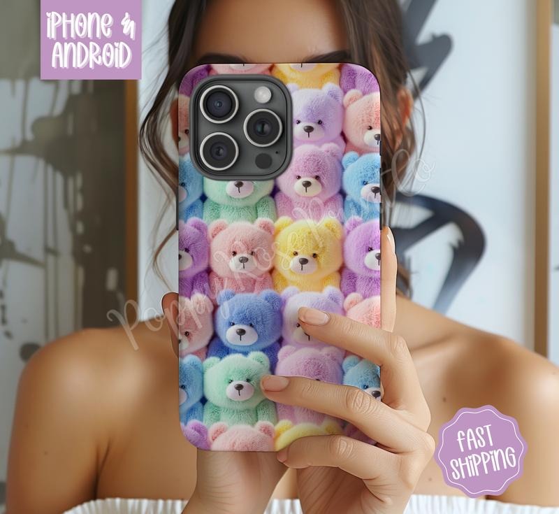 Teddy Bear Phone Case Mag Safe Compatible Magnetic Tough Cases T-Shirts, Hoodie, Sweatshirt | PureTeeCo.com