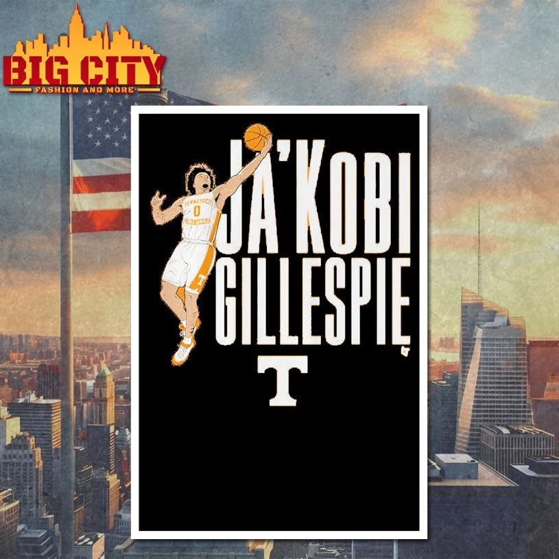 Tennessee Basketball Ja’Kobi Gillespie Name Pose shirt