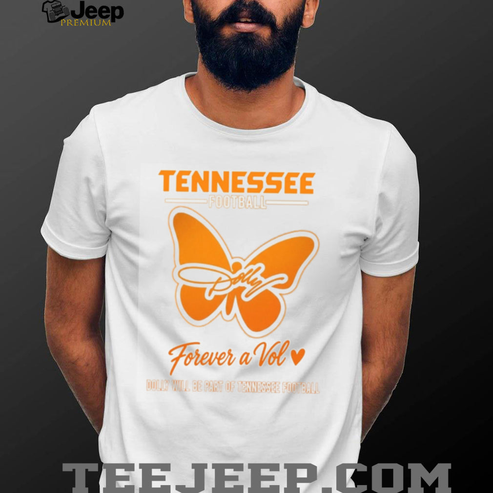 Tennessee Football Butterfly Dolly Will Be Part Of Tennessee Football Shirt