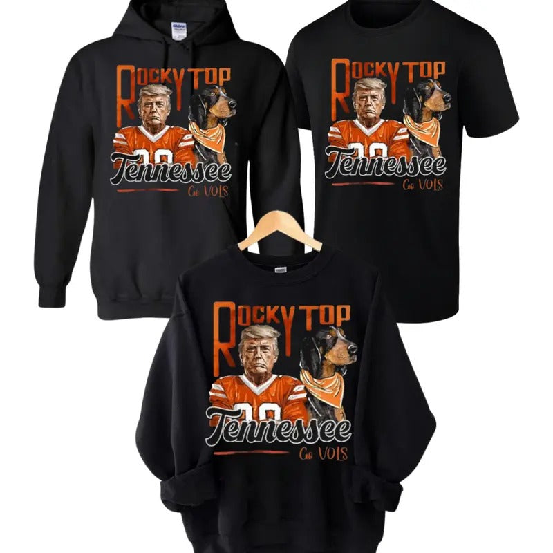 Tennessee Vintage T-Shirt, Sweatshirt, Hoodie, Truump Rocky Top Tennessee Hoodie, Gift For Fan | PureTeeCo.com