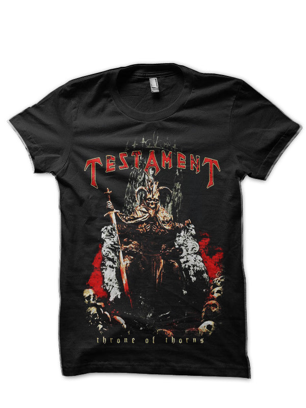 Testament Throne Of Throns Black T-Shirt Hoodie, Sweatshirt | PureTeeCo.com