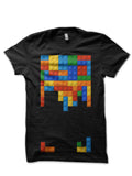 Tetris Bricks Game Black T-Shirt Hoodie, Sweatshirt | PureTeeCo.com