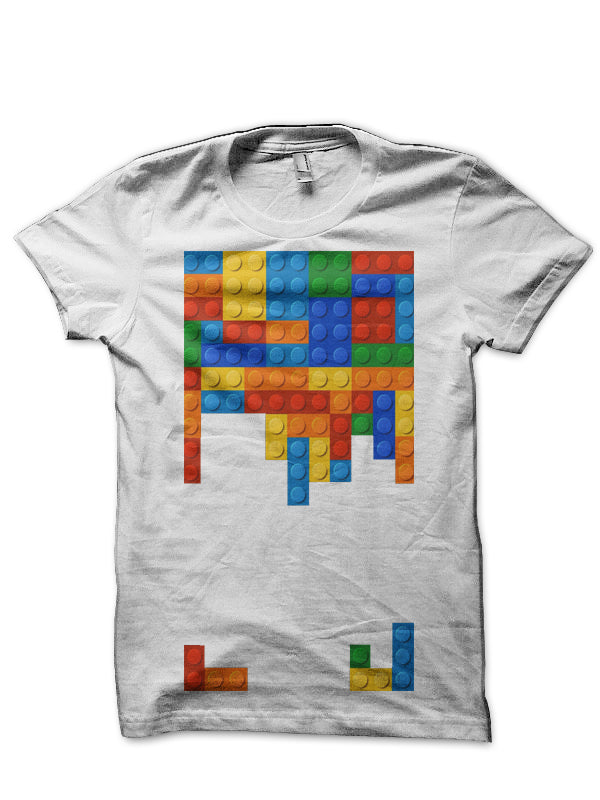 Tetris Bricks Game White T-Shirt Hoodie, Sweatshirt | PureTeeCo.com
