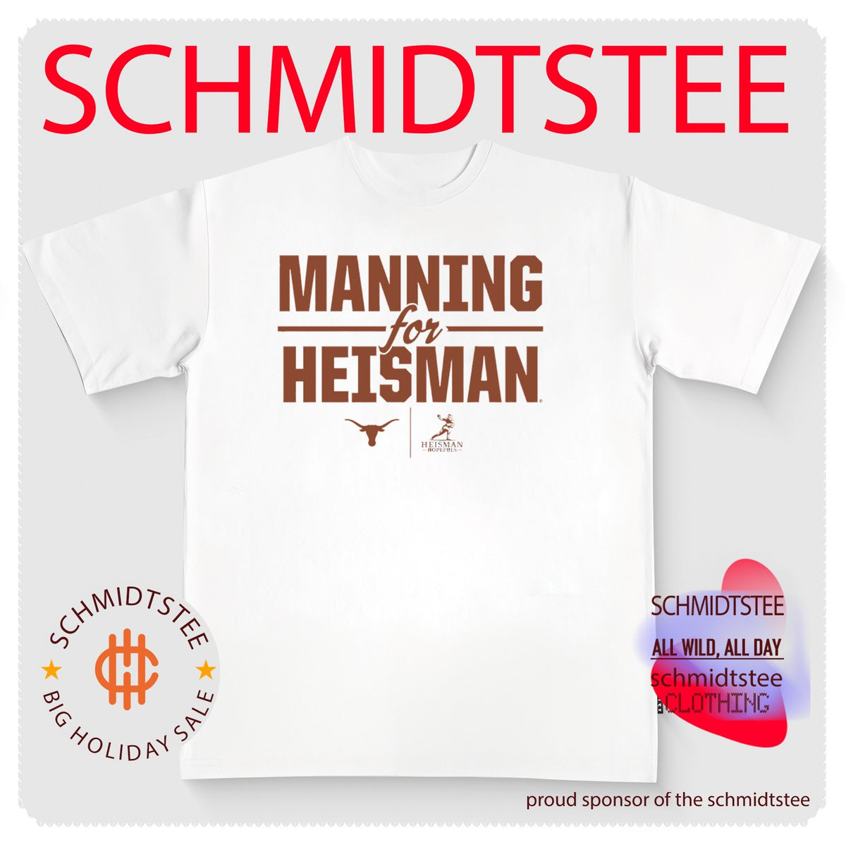 Texas Longhorns Arch Manning For Heisman 2026 shirt