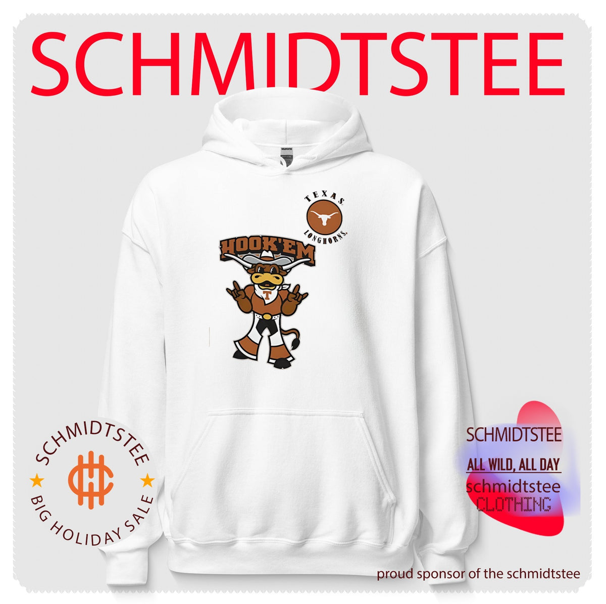 Texas Longhorns Hook ‘Em Horns Mascot Tailgater Hometown shirt