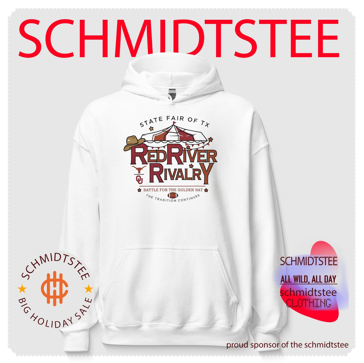 Texas Longhorns vs Oklahoma Sooners Red River Rivalry Fair Tent 2026 shirt