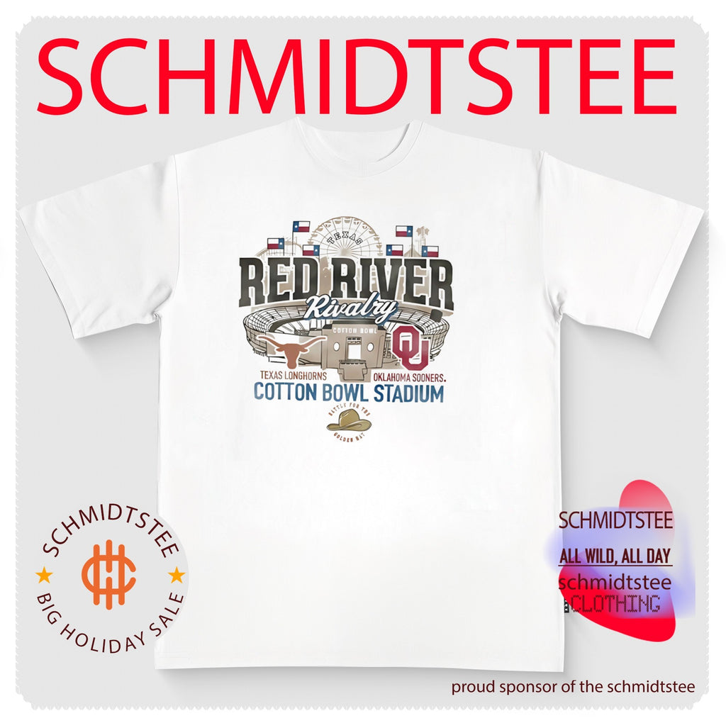 Texas Longhorns vs. Oklahoma Sooners 2026 River Rivalry Cotton Bowl Stadium Match Up shirt