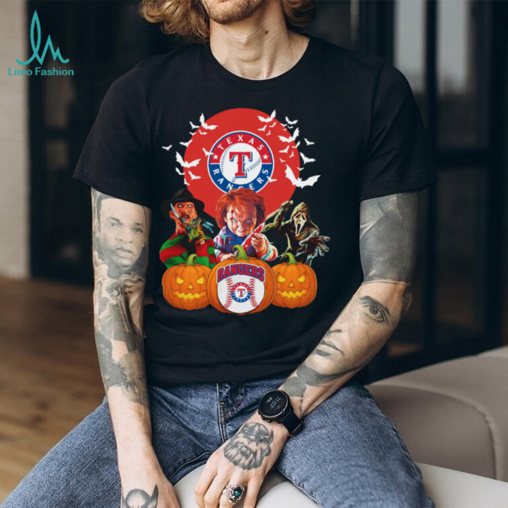 Texas Rangers MLB Horror Movie Halloween T Shirt