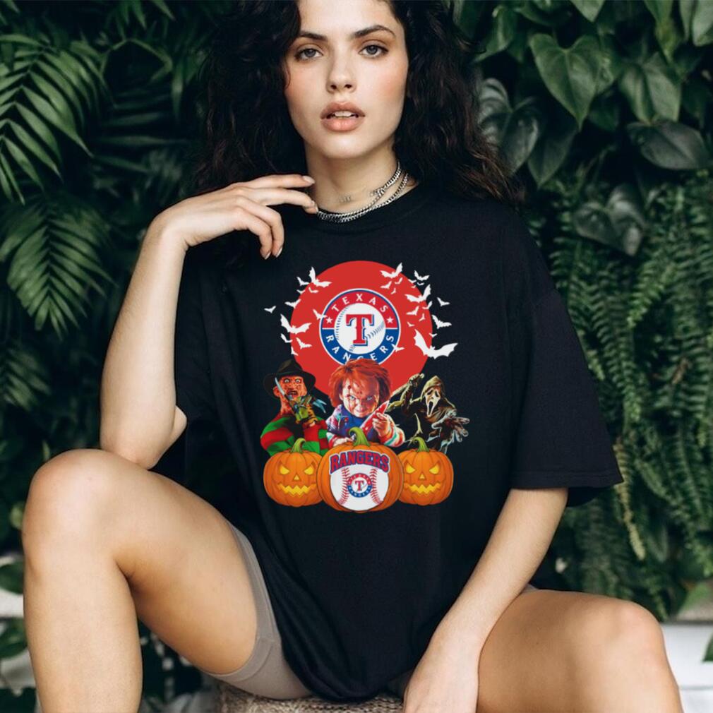 Texas Rangers MLB Horror Movie Halloween T Shirt